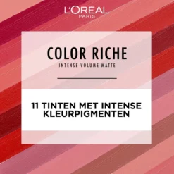 L'Oréal Paris - Color Riche Intense Volume Matte Lipstick - 346 Le Rouge Determination - Lippenstift Rood -Cosmetica Winkel 1200x1200 382