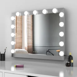 Hollywood Spiegel Met Led Verlichting | Zilver | VIVO Make Up Spiegel | 70*54cm | Spiegel Voor Kaptafel -Cosmetica Winkel 1200x1200 438