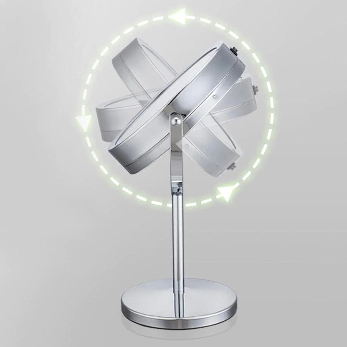 A&K Make Up Spiegel Met Ringverlichting | LED Verlichting | Scheerspiegel - Zilver 8 A&K Make Up Spiegel Met Ringverlichting | LED Verlichting | Scheerspiegel - Zilver - Afbeelding 8