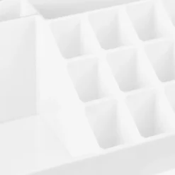 Relaxdays Make-up Organizer - Tweedelig - Cosmetica Opbergdoos - Wit -Cosmetica Winkel 1200x1200 451