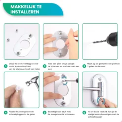 Make Up Spiegel Met Led Verlichting - 10X Vergroting - Wandspiegel Rond - Scheerspiegel Wandmodel - Badkamer - Douche - Chroom -Cosmetica Winkel 1200x1200 466