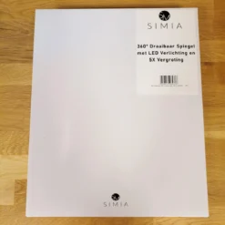 360° Draaibaar LED Scheerspiegel Met 5X Vergroting - 3 Lichtstanden - Dimstanden - Badkamerspiegel Met Natuurlijk Licht - Make-up Spiegel - Draadloos - Werkt Op Batterijen -Cosmetica Winkel 1200x1200 529