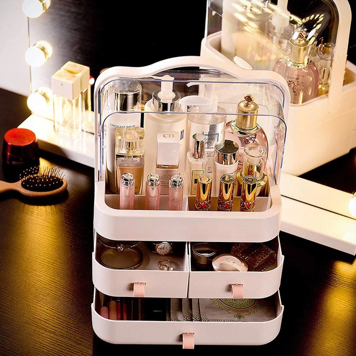 Cosmetics Organizer For Storage / Makeup Organizer - Cosmetic Organizer - Lipstick Holder Organizer 2 Cosmetics Organizer For Storage / Makeup Organizer - Cosmetic Organizer - Lipstick Holder Organizer - Afbeelding 2