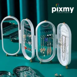 PIXMY® - Wit - Sieradenhouder - Oorbellenrekje - Sieradenrekje - Sieraden Organizer - Sieraden Doos - Sieraden Opbergen -Cosmetica Winkel 1200x1200 556