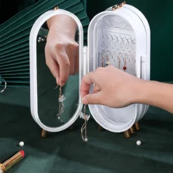 PIXMY® - Wit - Sieradenhouder - Oorbellenrekje - Sieradenrekje - Sieraden Organizer - Sieraden Doos - Sieraden Opbergen -Cosmetica Winkel 1200x1200 559