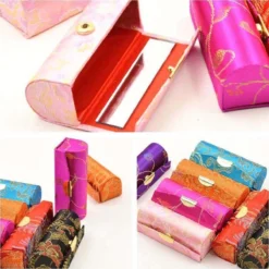 Merkloos Lippenstift Houder - Lippenstiftdoosje - Lipstick Houder - Met Spiegel - Random Kleur - Bonte Kleur -Cosmetica Winkel 1200x1200 580