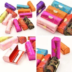 Merkloos Lippenstift Houder - Lippenstiftdoosje - Lipstick Houder - Met Spiegel - Random Kleur - Bonte Kleur -Cosmetica Winkel 1200x1200 582