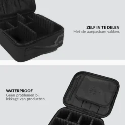 Cosmetica Koffer - Make-up Koffer Met Verstelbare Vakken - Visagie En Nagelstyliste Beauty Koffer - 26x23x9CM -Cosmetica Winkel 1200x1200 614