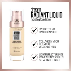 Maybelline Dream Radiant Liquid - 054 Toffee - Foundation Geschikt Voor De Droge Huid Met Hyaluronzuur - 30 Ml 21 Maybelline Dream Radiant Liquid - 054 Toffee - Foundation Geschikt Voor De Droge Huid Met Hyaluronzuur - 30 Ml -Cosmetica Winkel 1200x1200 701