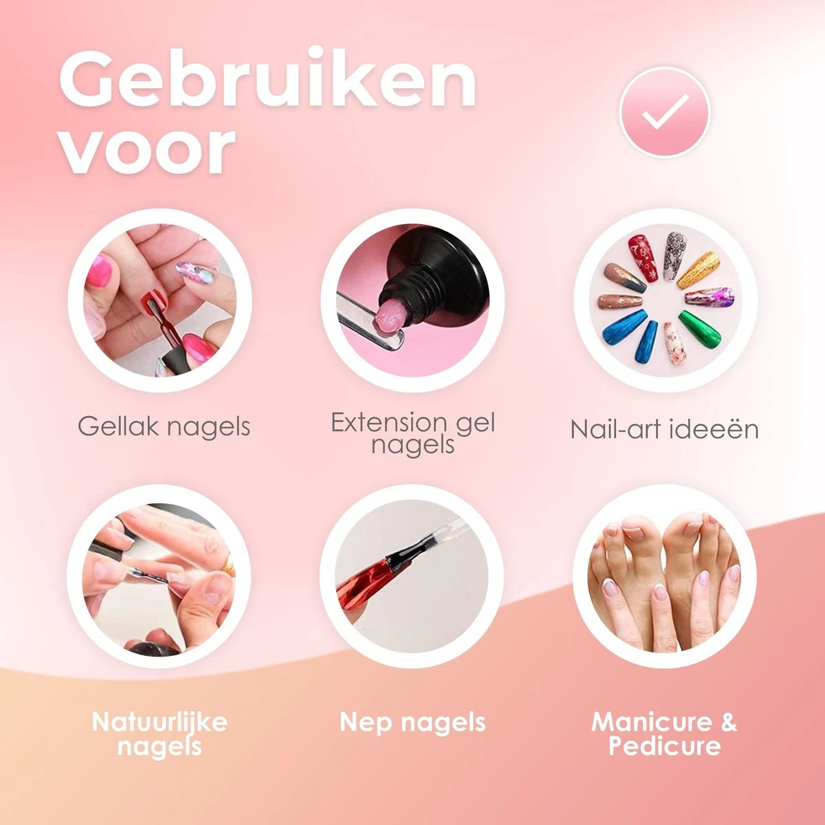 Moods Gellac - Primer - Nagellak - Gellak Starterspakket - Nagels - Gellak Set - 15 ML 5 Moods Gellac - Primer - Nagellak - Gellak Starterspakket - Nagels - Gellak Set - 15 ML - Afbeelding 5