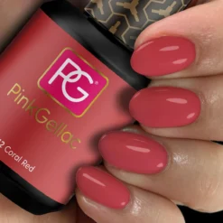 Pink Gellac - Coral Red - Gellak - Vegan - Koraal Rood - Glanzend - 15ml -Cosmetica Winkel 1200x1200 86
