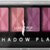 Lovely Pop Cosmetics - Oogschaduw Palette - Planet Mars - Met Lange Applicator - 8 Kleuren: Wit / Roze / Lila / Mat Fel Roze / Zwart - 1 Doosje Met 9 Gram Inhoud - Afmeting Doosje: 14,7 X 4,4 Centimeter
