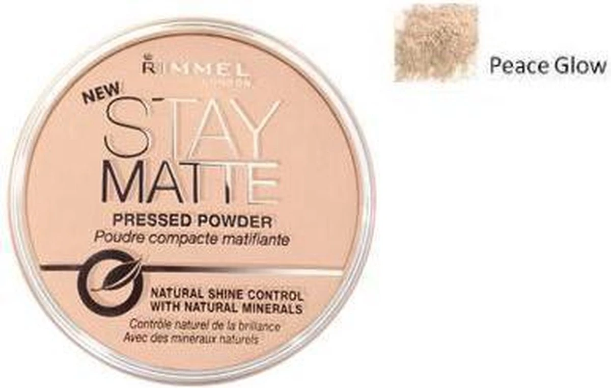 Rimmel London Stay Matte Pressed Powder - 003 Peach Glow 16 Rimmel London Stay Matte Pressed Powder - 003 Peach Glow - Afbeelding 16