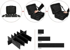 Cosmetica Koffer - Make-up Koffer Met Verstelbare Vakken - Visagie En Nagelstyliste Beauty Koffer - 37x27x13CM -Cosmetica Winkel 1200x848 1