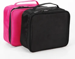 Make-up Koffer - Cosmetica Koffer - Visagie Opbergtas - Beauty Organizer Met Verstelbare Vakken - Roze -Cosmetica Winkel 1200x938 1