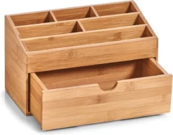 Zeller Present Houten Bureau Organizer - C-04-4-CHout - Sorteervakken & Duurzaam 8 Zeller Present Houten Bureau Organizer - C-04-4-CHout - Sorteervakken & Duurzaam -Cosmetica Winkel 1200x944