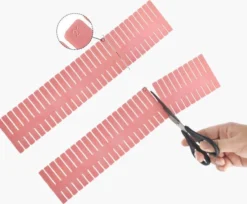 Merkloos Kunststof Ladeverdeler - Lade Organizer - Set Van 4 Stuks - Voor Kleding/Keuken/Bureau/Make-Up - Op Maat Te Knippen - 37x7CM - Wit -Cosmetica Winkel 1200x992