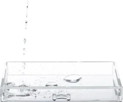 Relaxdays Make-up Organizer Acryl - 3 Lades Met Vakken Acrylbox - Cosmeticabox Opbergdoos - Doorzichtig -Cosmetica Winkel 1200x994