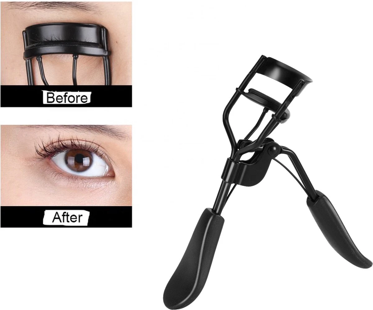 INTER-ESQUE® Wimperkruller - Eyelash Curler + 5x Gratis Extra Siliconen Pad - Zwart 2 INTER-ESQUE® Wimperkruller - Eyelash Curler + 5x Gratis Extra Siliconen Pad - Zwart - Afbeelding 2
