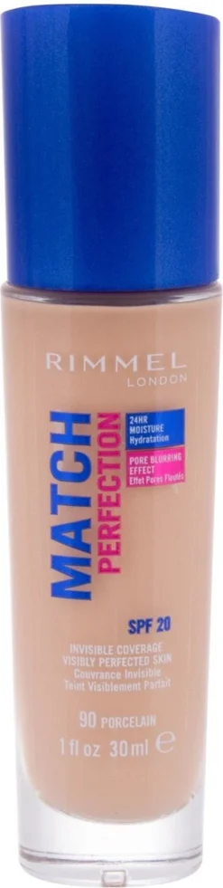 Rimmel London Match Perfection Foundation 090 Porcelain -Cosmetica Winkel 302x1200 2