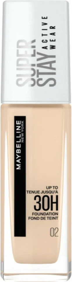 Maybelline - Superstay Active Wear Foundation - 02 Naked Ivory -Cosmetica Winkel 307x1200 2