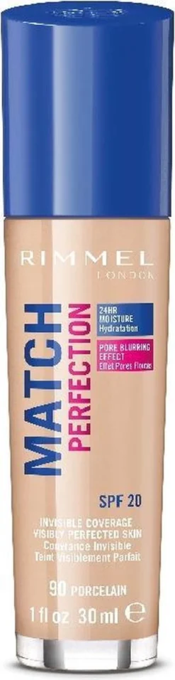 Rimmel London Match Perfection Foundation 090 Porcelain -Cosmetica Winkel 310x1200 2