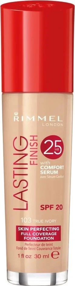 Rimmel London Lasting Finish Foundation - 103 True Ivory -Cosmetica Winkel 316x1200 3