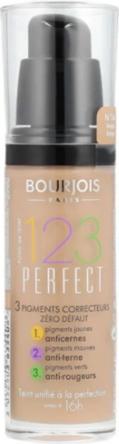 Bourjois 123 Perfect Foundation - 54 Beige Foncé -Cosmetica Winkel 324x1200 2
