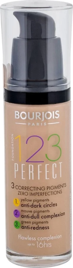 Bourjois 123 Perfect Foundation - 53 Beige Clair -Cosmetica Winkel 327x1200 4