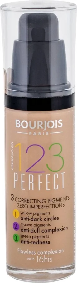 Bourjois 123 Perfect Foundation - 54 Beige Foncé -Cosmetica Winkel 328x1200 3