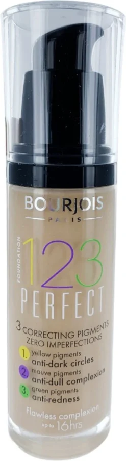 Bourjois 123 Perfect Foundation - 54 Beige Foncé -Cosmetica Winkel 328x1200 4