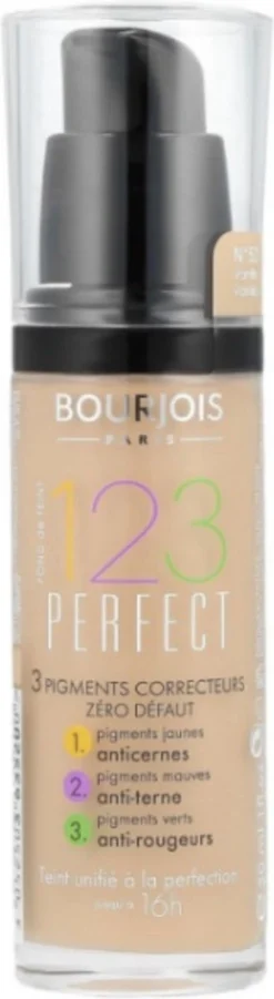 Bourjois 123 Perfect Foundation - 52 Vanille -Cosmetica Winkel 329x1200 3