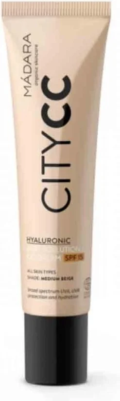 MÁDARA Anti-Pollution CC Cream SPF15 Medium Beige 40ml - Hyaluronzuur -UVA/UVB 18 MÁDARA Anti-Pollution CC Cream SPF15 Medium Beige 40ml - Hyaluronzuur -UVA/UVB -Cosmetica Winkel 361x1200 10