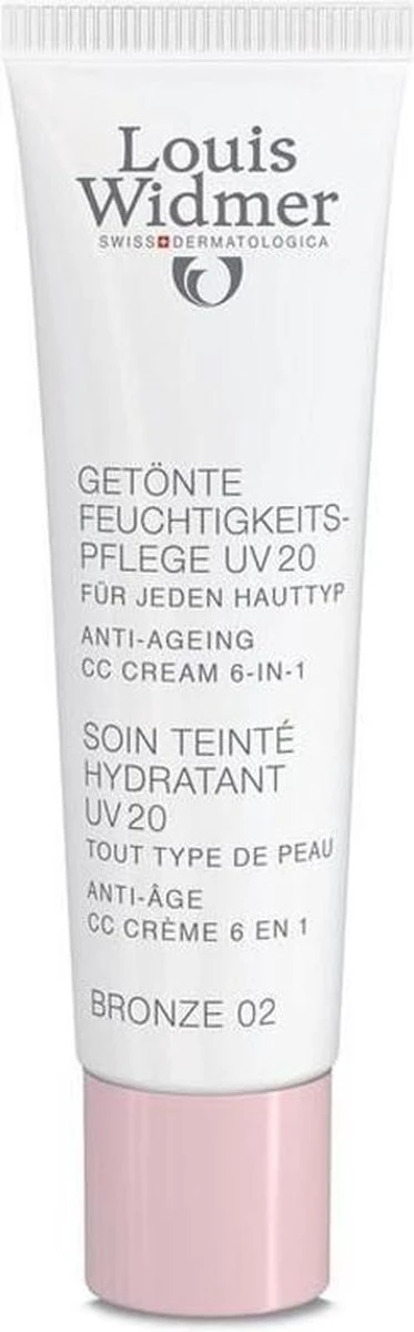 Louis Widmer CC-cream (getinte Dagverzorging UV20) Nr.2 Bronze Ongeparfumeerd