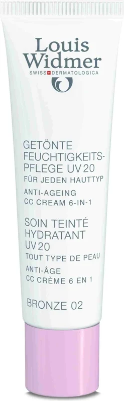 Louis Widmer CC-cream (getinte Dagverzorging UV20) Nr.2 Bronze Ongeparfumeerd -Cosmetica Winkel 373x1200 4
