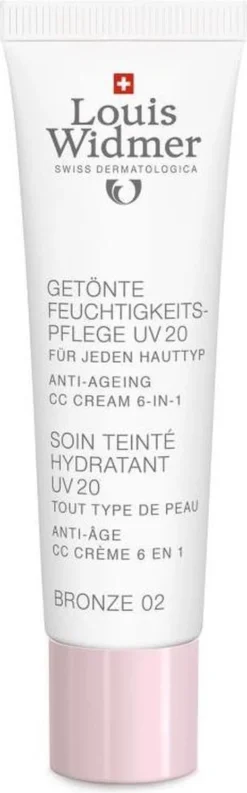 Louis Widmer CC-cream (getinte Dagverzorging UV20) Nr.2 Bronze Ongeparfumeerd -Cosmetica Winkel 374x1200 2
