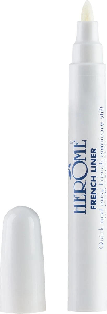 Herome French Liner - Manicurestift - Creëer Witte Nagelranden In Een Handomdraai - 5ml. 2 Herome French Liner - Manicurestift - Creëer Witte Nagelranden In Een Handomdraai - 5ml. - Afbeelding 2