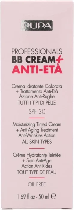 Pupa Milano Professionals BB Cream + Anti-Eta - 001 Nude -Cosmetica Winkel 423x1200 2