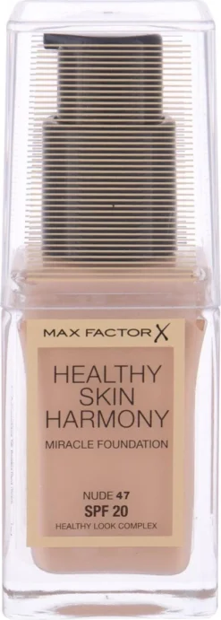 Max Factor Healthy Skin Harmony Foundation - 47 Nude -Cosmetica Winkel 429x1200 1