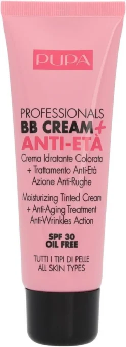 Pupa Milano Professionals BB Cream + Anti-Eta - 001 Nude -Cosmetica Winkel 438x1200 4