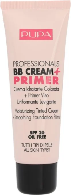 Pupa Milano Professionals BB Cream + Primer - Nude 001 -Cosmetica Winkel 439x1200 3