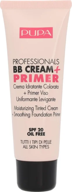 Pupa Milano Professionals BB Cream + Primer - 002 Sand -Cosmetica Winkel 449x1200 2