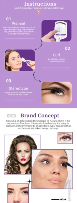 BeautyTech Elektrische Wimperkruller/Wimperkrultang - Roze - Oplaadbaar - Beauty - Verzorging - Make Up -Cosmetica Winkel 458x1200