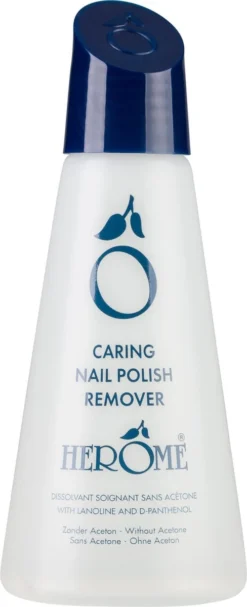 Herome Nagellakremover Nagellakverwijderaar - Nagelverzorging - Caring Nail Polish Remover - Acetonvrij - 120ml -Cosmetica Winkel 488x1200