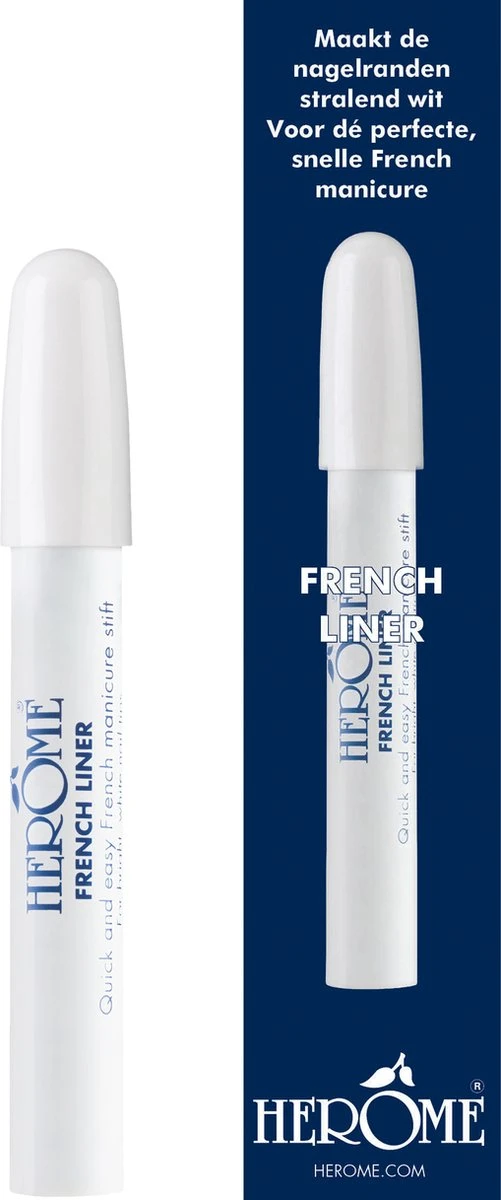 Herome French Liner - Manicurestift - Creëer Witte Nagelranden In Een Handomdraai - 5ml. 1 Herome French Liner - Manicurestift - Creëer Witte Nagelranden In Een Handomdraai - 5ml.
