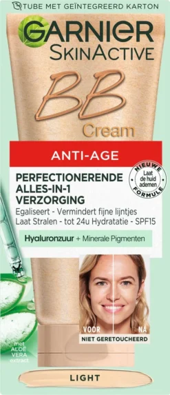 Garnier Skin Naturals BB Cream Anti Aging - 50 Ml - Light 22 Garnier Skin Naturals BB Cream Anti Aging - 50 Ml - Light -Cosmetica Winkel 517x1200 4