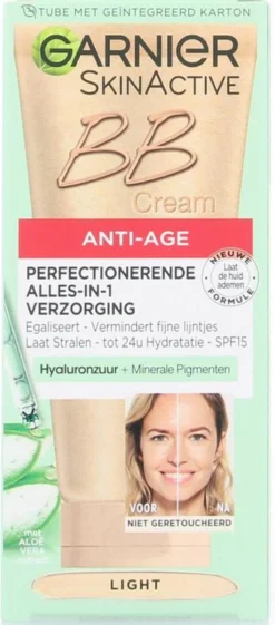 Garnier Skin Naturals BB Cream Anti Aging - 50 Ml - Light 23 Garnier Skin Naturals BB Cream Anti Aging - 50 Ml - Light -Cosmetica Winkel 528x1200