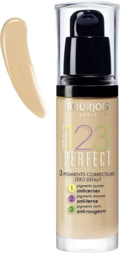 Bourjois 123 Perfect Foundation - 54 Beige Foncé -Cosmetica Winkel 572x1200 1