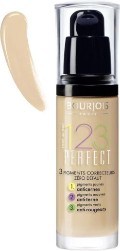 Bourjois 123 Perfect Foundation - 52 Vanille -Cosmetica Winkel 572x1200