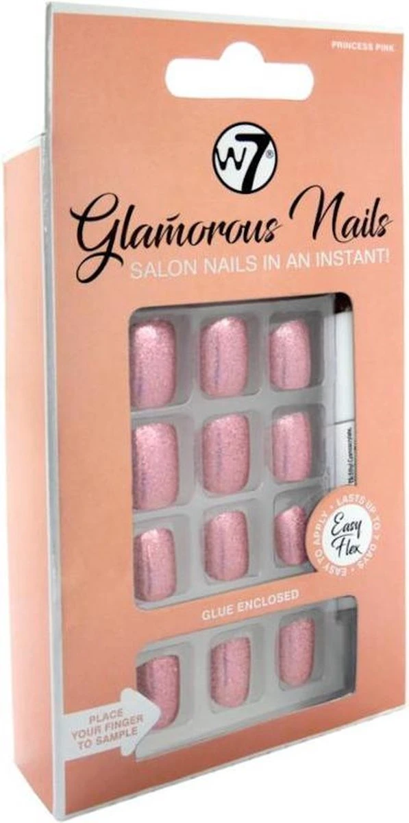 W7 Glamorous Nails - Princess Pink 2 W7 Glamorous Nails - Princess Pink - Afbeelding 2